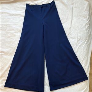 Vintage wide leg blue trousers